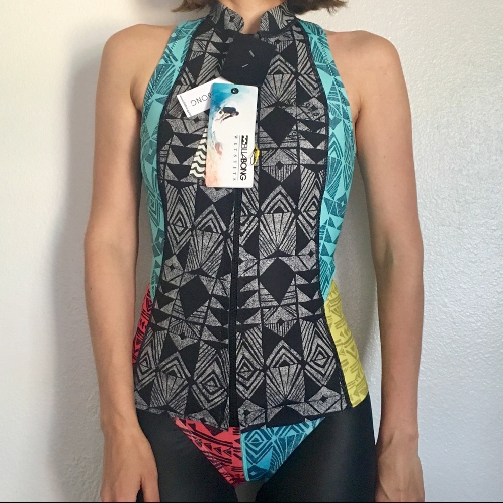 Billabong wetsuit vest surfing sz xs 4-6 - Picture 4 of 6